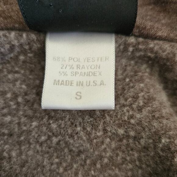 Bobeau Knit Cape Cardigan Wrap Long Sleeve 1 Button - Brown/Gray - Size S - Picture 4 of 6